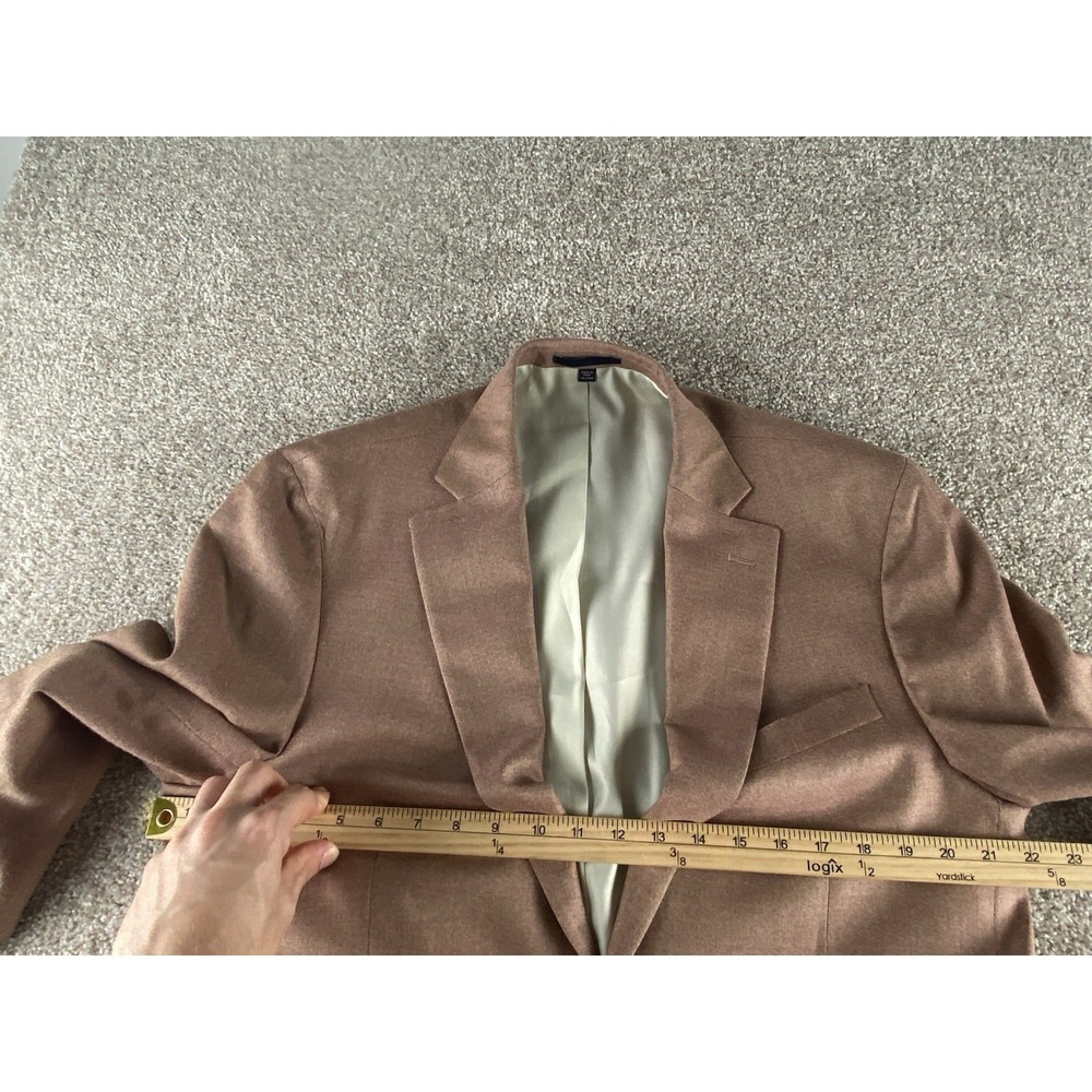 JOS A Bank The New Tradition Chambray Light Red Blazer Mens 42L Silk/Wool Preppy - Picture 9 of 12